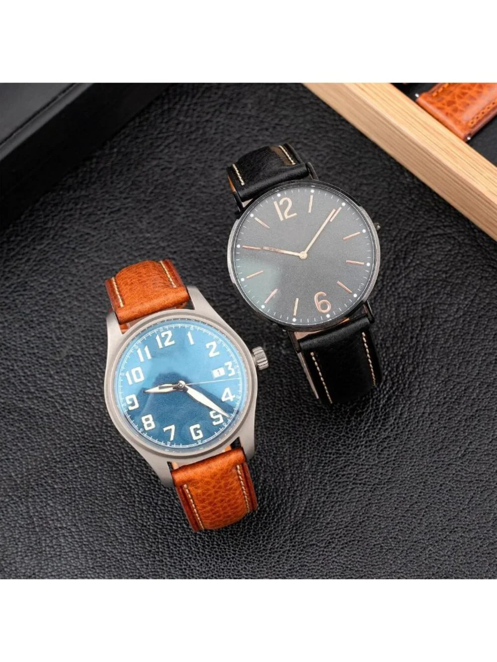Genuine Italian Leather Watch Band - Soft, Thick, Quick Release, 18mm-22mm